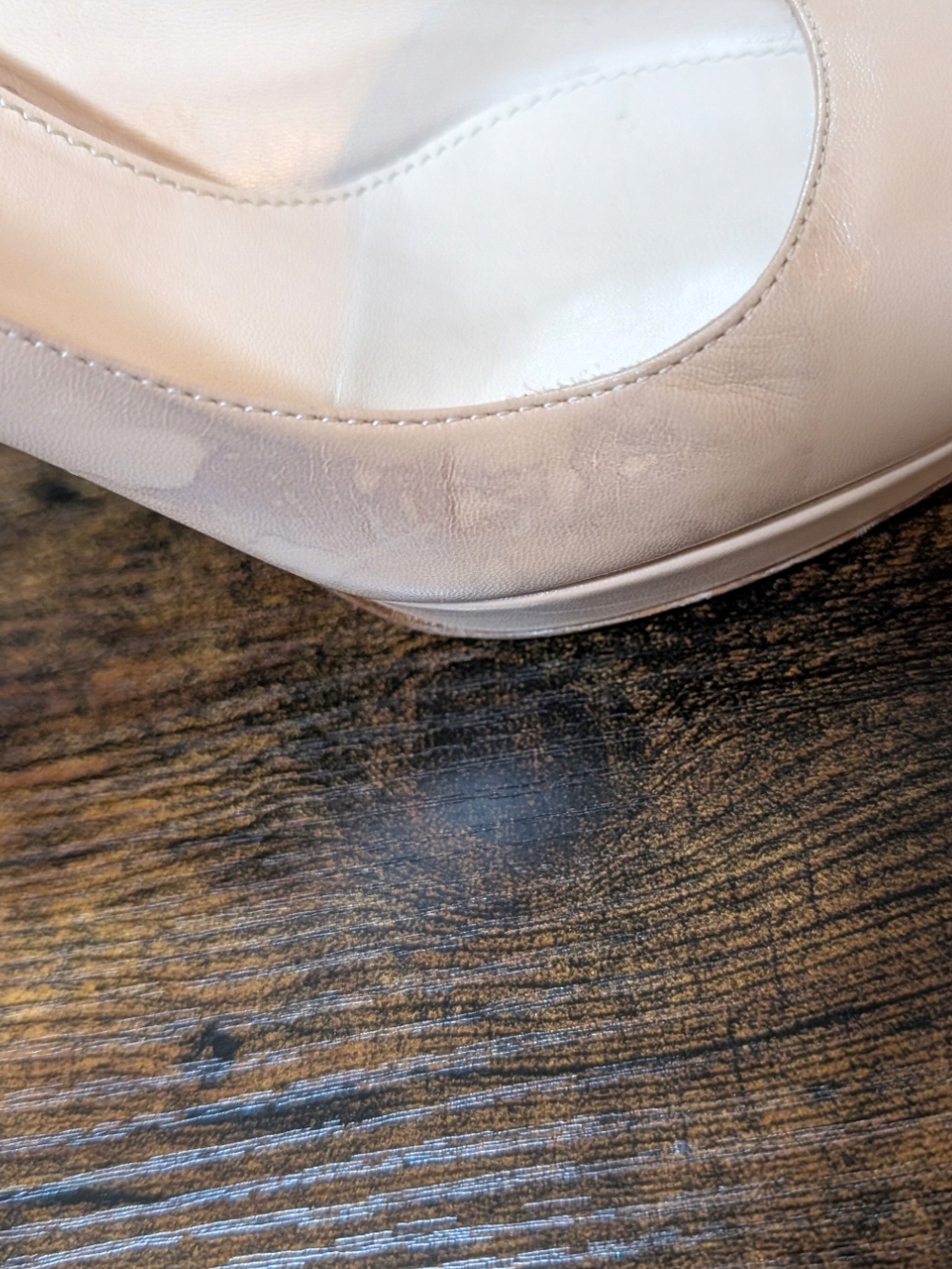 Pre-owned Prada Blush Nude Leather Stiletto Pumps - Picture 3 of 7